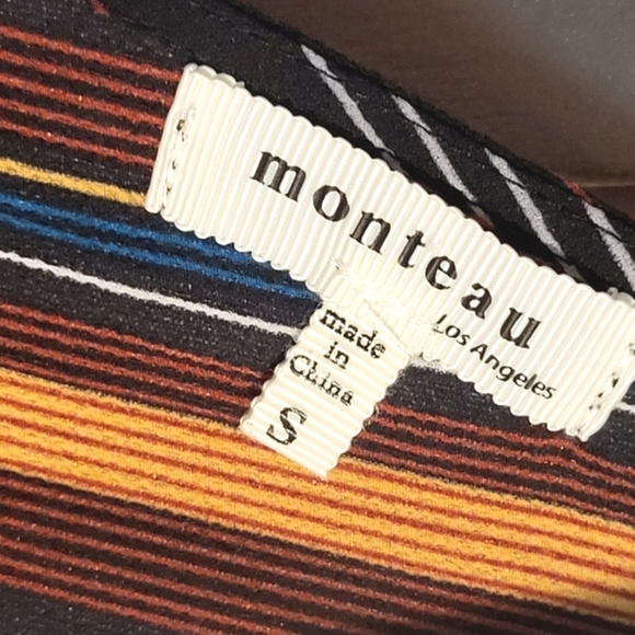 NWOT MONTEAU Stripe Jumpsuit With Pockets - Picture 13 of 13